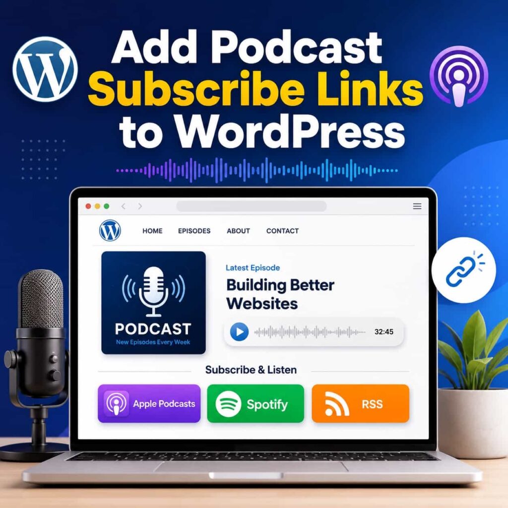 How to Add Podcast Subscribe Links to Your WordPress Site